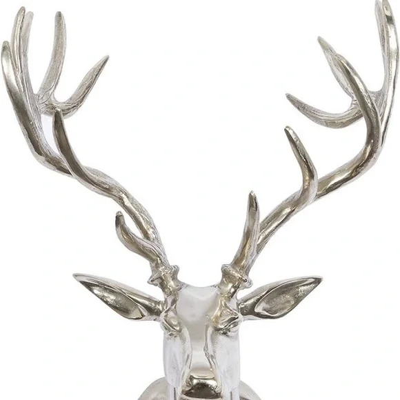 Stunning Silver Patronus Stag Aluminum Metallic Eclectic Deer Wall Art 🦌 - Picture 4 of 16